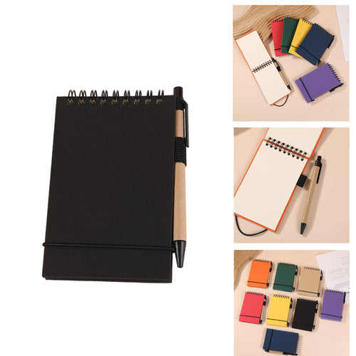 A6 Size Notebook With Pen And 50 Sheets Blank Paper