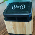 Bamboo Bluetooth Speaker Fast Wireless Charger