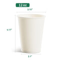 12 oz. White Paper Cup