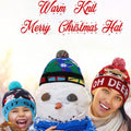 Christmas LED Light-up Knitted Beanie Hat Winter Cap