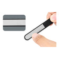 Black Stainless Steel Nail File With Anti-Slip Handle