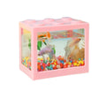 Stackable Desktop Mini Plastic Building Block Aquarium Tank