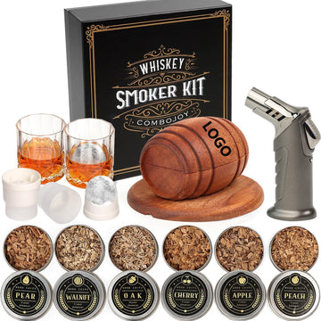 Whiskey Smoker Kit With Torch And 6 Flavors Of Wood Chips