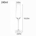 Elegant Crystal Champagne Flute Glass