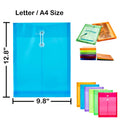 Plastic Poly Envelopes Files Document Folders Letter A4 Size