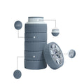 750Ml Fitness Car Tire Silicone Water Bottle