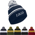 Custom Beanie Hats With Adorable Fur Pompom