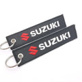 Personalized Embroidery Woven Key Tag
