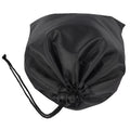 Black Polyester Drawstring Pocket