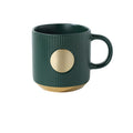 Vertical Patterned Gold Bottomed Mug