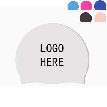 Solid Color Silicone Swim Cap