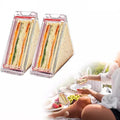 Reusable Clear Safe Plastic Triangle Sandwich Container