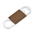 Stainless Steel Beer Bottle Opener With Leather Handle