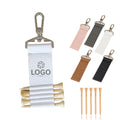Golf Bag Tag with 5 Tees Set