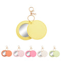 Round Leather Compact Mirror