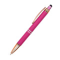 Knurled Push Stylus Ballpoint Pen