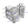 4 Set Compression Packing Cube Luggage Organizer Bag