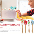 Christmas Silicone Spatula with Long Wooden Handle