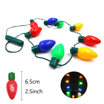 Christmas Bulb Led Necklace