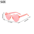 Heart Shape No Frame Sunglasses