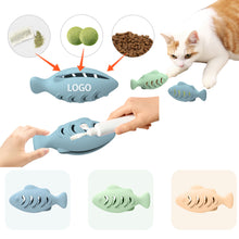 Fish-shaped Silicone Treat-Dispensing Toy