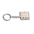 Customizable Mini Photo Album Keychain Stainless Steel
