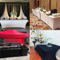 4FT Folding Rectangular Spandex Fitted Stretch Tablecloth