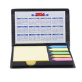 PU Leather Note Box With Calendar And Colorful Sticky Notes