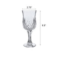 Lismore Goblet Diamond Wine Champagne Glasses