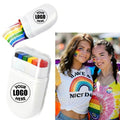 Pride Face Paint Rainbow 6 Color Fan Brush