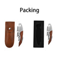 Pear Wood Textured Handle Wine Bottle Opener