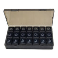 Black Pill Organizer Box With 21 Compartments