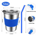Stainless Steel Cups with Heat-insulated Sleeves