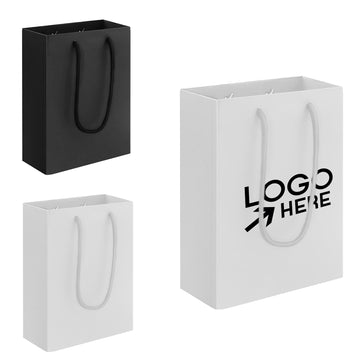 Matte Laminated Euro Tote Bag W/ Macrame Rope Handles