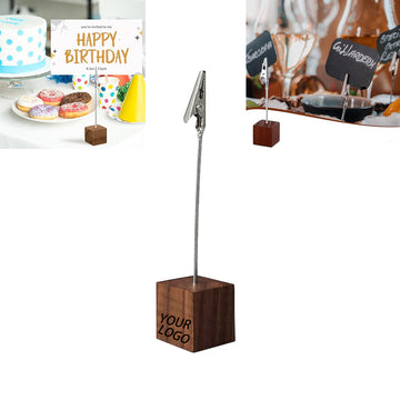 Black Walnut Cube Card Holder