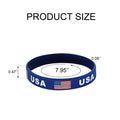 Silicone World Country Flags Wristbands