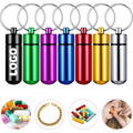 Aluminum Alloy Mini Pill Case Keychain