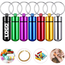 Aluminum Alloy Mini Pill Case Keychain