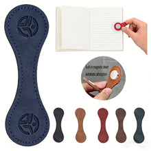 Vintage Leather Magnetic Bookmark Clip