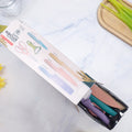 6 Piece Colorful Kitchen Knife Set With Peeler And Shears