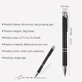 Metallic Aluminum Double Ring Ballpoint Pen