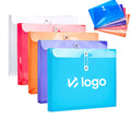A4 Poly File Folders Tied Buckle-Transparent