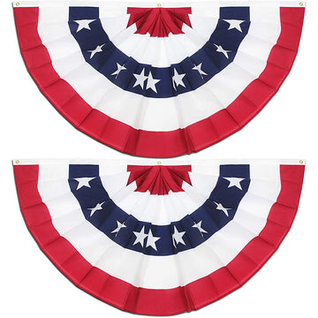 Us Fan-Shaped Bunting Flag