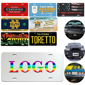 Custom Full Color Aluminum License Plate-6" x 12"