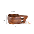 8 Oz Natural Wooden Coffee Cup Wine Cup Tea Cup