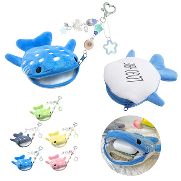Plush Whale Shark Coin Purse Pouch
