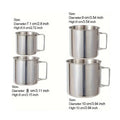 4Pcs Stackable Stainless Steel Camping Cups