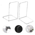 Clear Acrylic Bookend Set 4Pcs