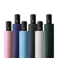 Triple Fold Black Rubber Sunshade Umbrella