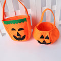 Pumpkin-Shaped Halloween Candy Bag